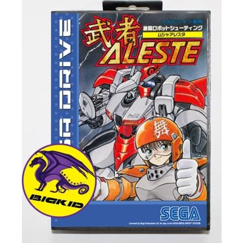 Aleste 16bit MD Game Card For Sega Mega Drive/ Genesis with Retail Box