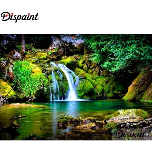 Dispaint Full Square/Round Drill 5D DIY Diamond Painting "natural scenery" 3D Embroidery Cross Stitch Home Decor Gift A11142