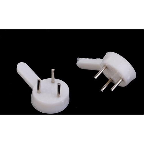 100 Pieces White Hard Wall Picture Photo Frame Mirror Hooks for Concrete & Brick