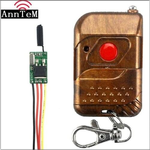 Wireless Remote Control Switch 433mhz rf Transmitter Receiver 6v 12v 24V Battery Power Mini Small Circuit Controller Module led