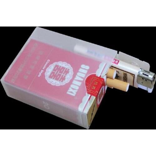 10Pcs Transparent Portable Plastic Cigarette Case Wholesale Soft Pack Multi Tools Dual Purpose Cigarette Box Outdoor Container