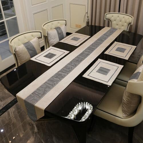 Table Runner Wedding Pillowcase Napkin Floral Tablecloth Decoration European Tasseled For Home Party Christmas camino de mesa