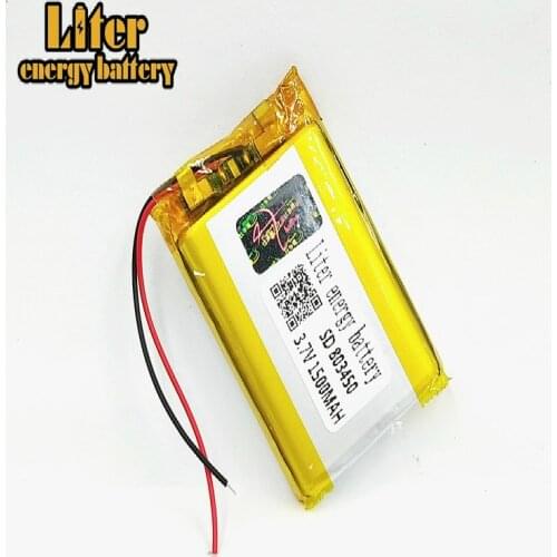 Liter energy battery 3.7V tablet battery 803450 1500mAh GPS battery MP3 MP4 speaker teaching machine