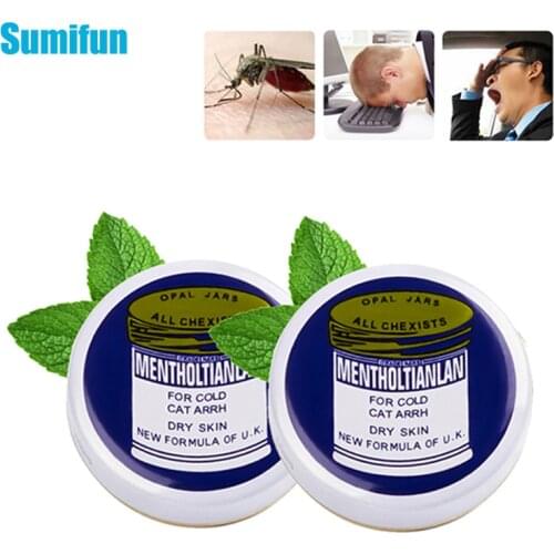 Sumifun 1pcs 4g Multifunction Mint Cooling Ointment Thailand Oil Relieve Muscle Aches Headache Anti-Itching Cream Health Care