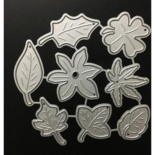 YINISE Metal Cutting Dies For Scrapbooking Stencils Leaves DIY PAPER Album Cards Decoration Embossing Folder Die CUT CUTS Cutter