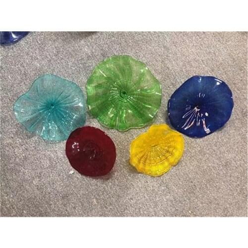 Fashion Murano Glass Wall Decorative Plates Modern Wall Decor Beautiful Murano Glass Wall Art Lamp