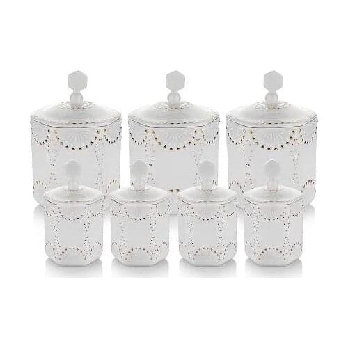 Schafer Sacha 14 Piece Spice Set-3 Large Spice Racks + 3 Pieces with Lids 4 Small Spices + 4 Caps
