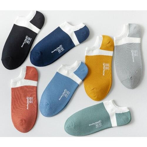 High Quality 7 Pairs Mens Socks The New Cotton Breathable Absorbent Comfortable Matching Boy Wholesale