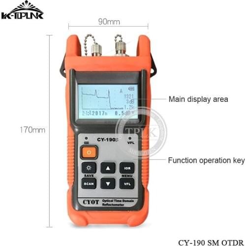 Optical Fiber Ranger MINI Handheld OTDR CY-190S Visual Fault Locator fault detection fault test device free shipping