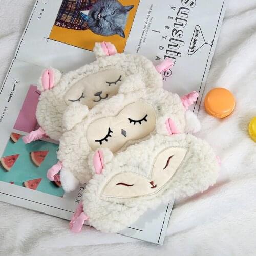 Sheep Sleep Eye Mask Variety Sleeping Mask Plush Eye Cover Cartoon Travel Eye Shade Relax Mask Suitable For Travel Home Party