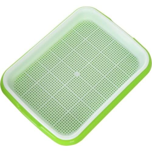 Seed Sprouter Tray Double Layer Soilless Bean Culture Hydroponic Nursery Plate Sprouting Pot Planter Garden Home Plastic Plantin