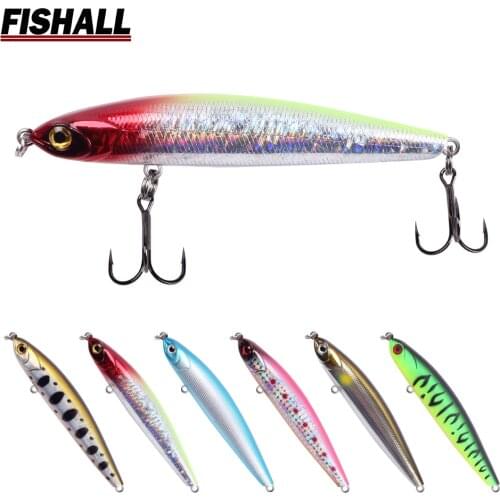Wave Walker Pencil Lure Wobbler70mm 7.8g 80mm 15.8g Sinking Lure Rattle Sound Walking Fishing Bass Pike Bait FP13