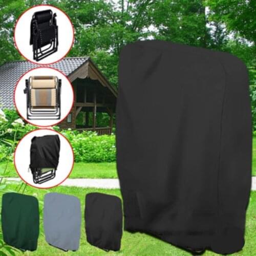 Waterproof Patio Folding Chair Cover Outdoor Sun Folding Chair Dust Cover With Zipper Protection Cover Chair