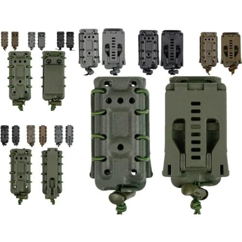 Military Airsoft Tactical Scorpion 9MM FastMag Single Molle Magazine Pouch Fast Mag Holder Bag Hunting Pistol Mag Holster