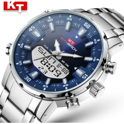 Climbing Sport Waterproof Watches Men Luminous Dual Display Alarm Top Brand Luxury Quartz Watch Wholesale Relogio Masculino