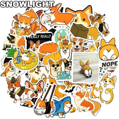 10/50pcs/pack Animal Dog Pets Waterproof Sticker For Luggage Car Laptop Bicycle Motorcycle Notebook Laptop Toys Stickers