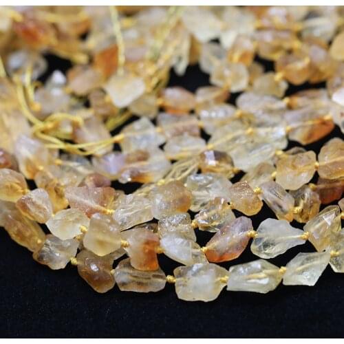 15.5''/Strand, AAA Natural Citrines Quartz Nugget Chip Loose Beads ,Irregular Yellow Crystal Beads Spacer For DIY Jewelry Making