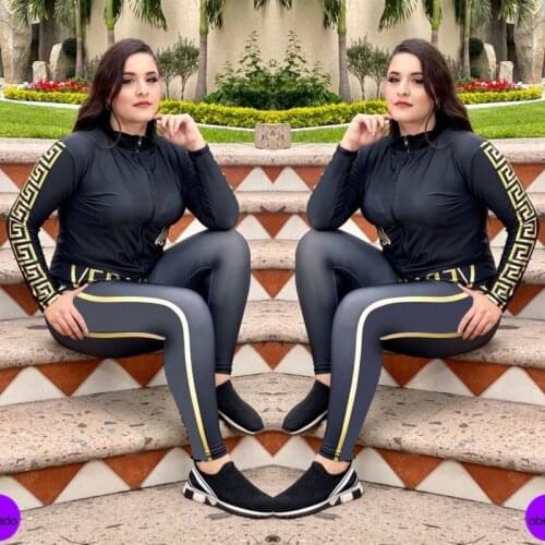 VAZN 2020 Hot High-end Classic Plaid Young Elegant Sexy Style Deep V-Neck Full Sleeve Women High Waist Skinny Jumpsuits