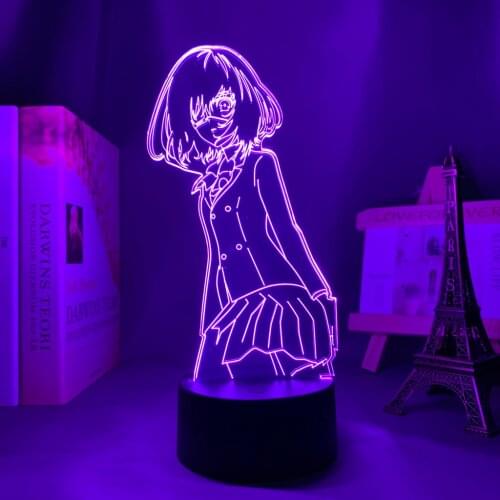 3d Lamp Anime Another Mei Misaki for Bedroom Decorative Night Light Child Birthday Gift Kids Room Decor Manga Another Led Light