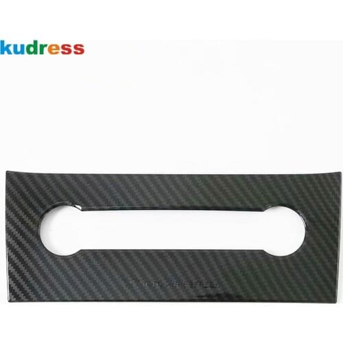 For Ford Kuga Escape 2020 2021 Carbon Fiber Interior AC Adjustment Switch Panel Frame Cover Trim Car Styling Accessories