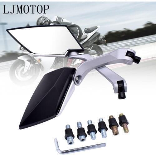 For Suzuki GSXR 1000 1100 400 GT 250 550 RG500 RGV250 Motorcycle Rearview Mirror 8mm 10mm Moped Handlebar Motorbike Side Mirrors