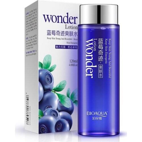 Bioaqua Blueberry miracle glow wonder Face Toner Makeup water Smooth Facial Toner Lotion oil control pore moisturizing skin care