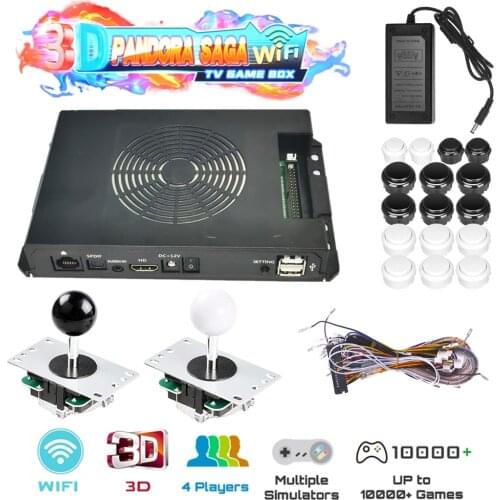 3D Pandora SAGA Wifi TV Game Box 2-Players Retro Arcade Full Kit Built-in Game Market Download Games