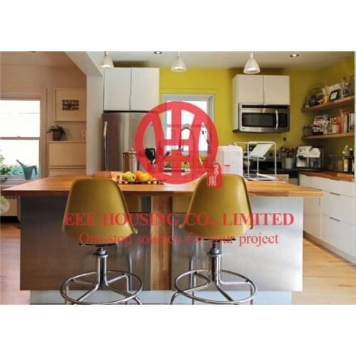 Customized modern lacquer kitchen cabinet with excellent design and quality MOQ is 1 set & sipping by sea