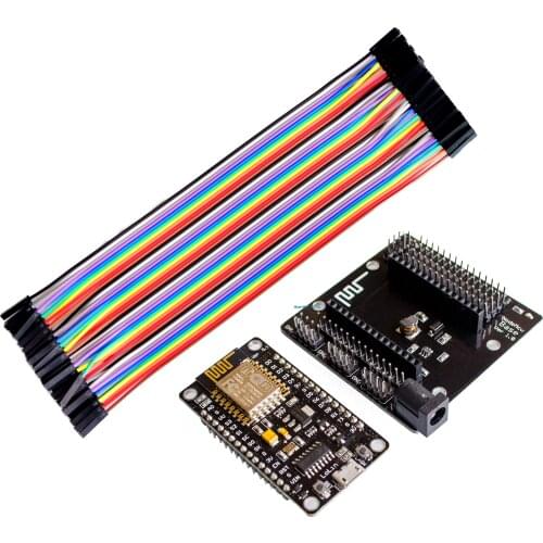 ESP8266 kit NodeMcu + NodeMcu base + 40P wires testing DIY Breadboard