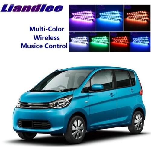 LiandLee Car Glow Interior Floor Decorative Seats Accent Ambient Neon light For Mitsubishi eK Sport