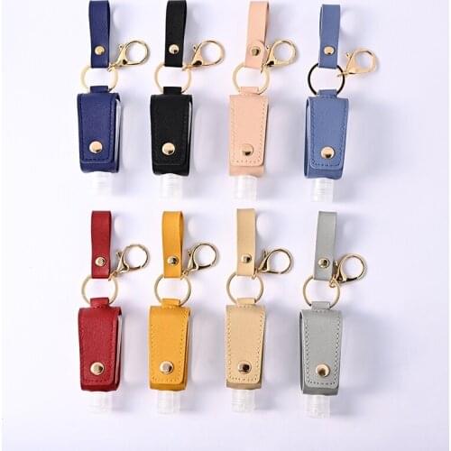 Mini Keychain Liquid Soap Dispenser Bottle Empty Hand Sanitizer Bottle Clear Bottle Travel Portable Alcohol Spray Bottles/Jars