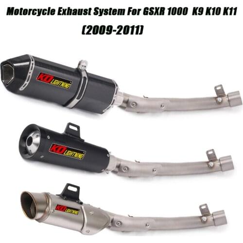 Motorcycle Stainless Middle Link Pipe Exhaust Vent Tubes System for Suzuki GSXR1000 GSX-R1000 K9 K10 K11 2009 2010 2011