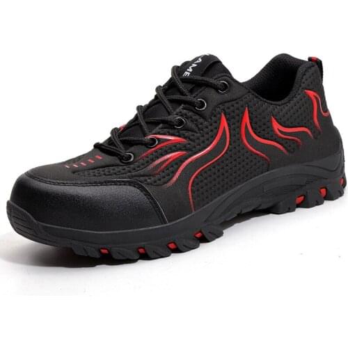 Men Shoes Steel Toe Shoes Work Safety Boot Breathable Anti-Piercing Safety Shoes Work Boots Indestructible Shoes Men Sneakers