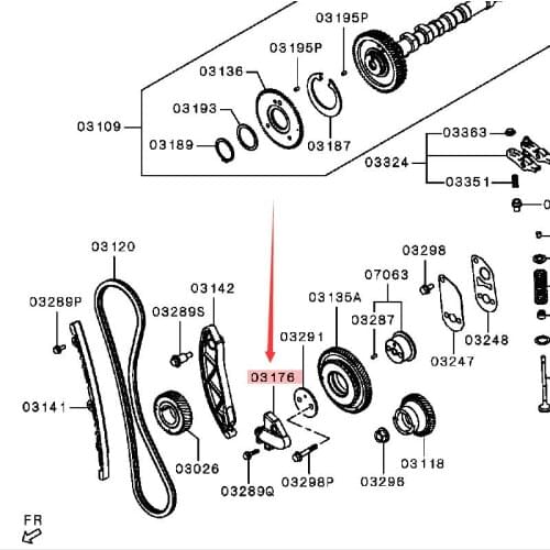 KOWZE 1141A040 Timing Chain Tensioner fit for Mitsubishi L200 Triton Strada Pajero Montero 2200D 2400D 4N15 4N14 2015-2019