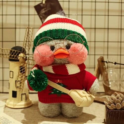 New Kawaii Duck Plush Toy Cute Animal Yellow Duck Soft Hair Doll Toy Christmas Birthday Gift Children Girl Decoration Lalafanfan
