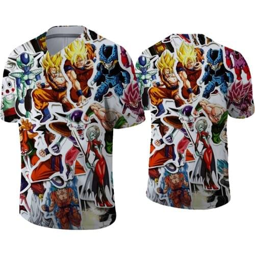 New v-neck T-shirt 3D printed short sleeves Casual style Harajuku hot sale t-shirts Summer mens plus size T shirt Streetwear