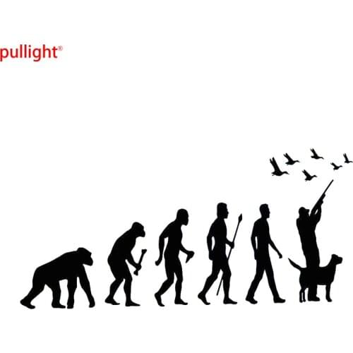 Hunt Evolution Hunter With Dog Duck Vinyl Decal Accessories Interesting Car-styling Car Sticker