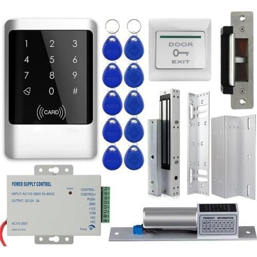 Security RfID Door Access Control System Kit IP68 Outdoor Waterproof Metal Keypad Proximity Card Standalone With 4000 Users