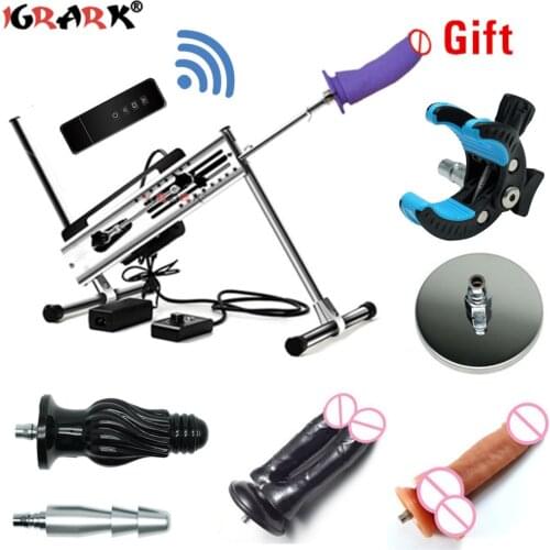 Premium Sex Machine Quiet Stable Wireless Remote Control Dildo Vibrator Sucker Cup Attachements Adult Sex Toys for Two Couples
