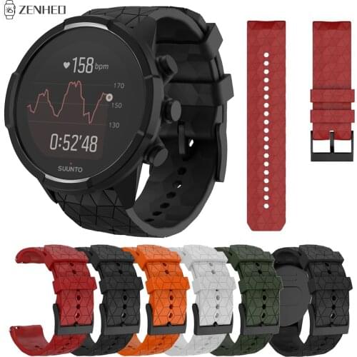 Silicone Bracelet Strap For suunto 7 9 D5 Replacement Watchband for Suunto Spartan Sport Wrist HR Baro Smart Watch Band