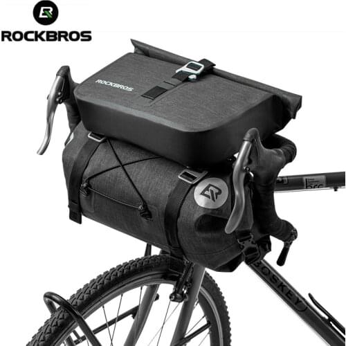 ROCKBROS Bicycle Bag Big Capacity Waterproof Front Tube Cycling Bag MTB Handlebar Bag Front Frame Trunk Pannier Bike Accessories
