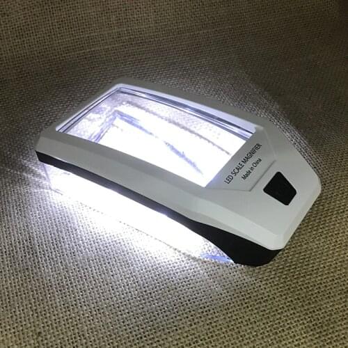 LED Lamp Magnifying Glass With Two UV Violet Light Currency Detector Magnifying Glass Embroidery Biological Observation