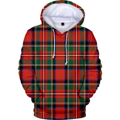 Hot Man Women Lattice Popular 3D Hoodie Children Comfort Hoodie Autumn Winter Harajuku Plaid Fashion Kids Sweatshirt