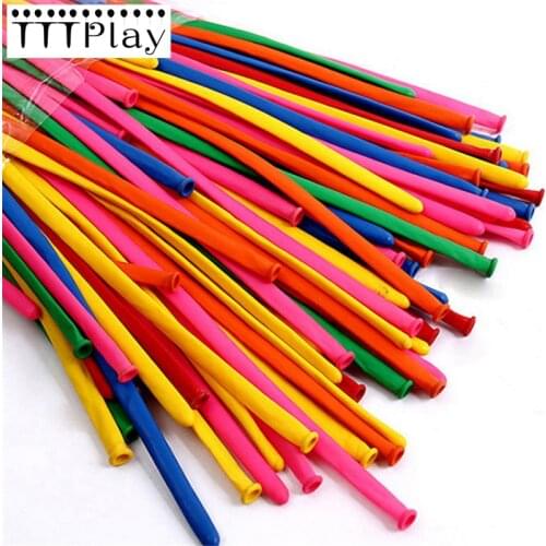 10pcs/lot Magic Balloons Inflatable Long Air Balls DIY Modelling Clown Birthday Party Decoration Supplies Assorted Latex Balloon