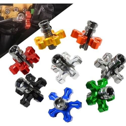 Motorcycle CNC Billet Clutch Cable Wire Adjuster Screw M8/M10 for XC DR DRZ RM RMX REMZ 85 125 250 Suzuki Kawasaki Yamaha yz
