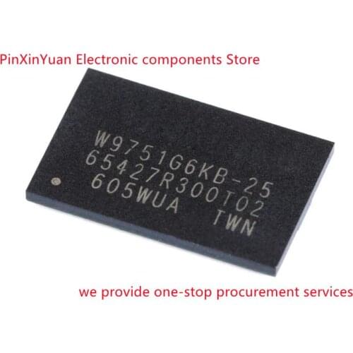 2PCS/LOT New original W9751G6KB-25 WBGA-84 512Mbit RAM memory chip In stock