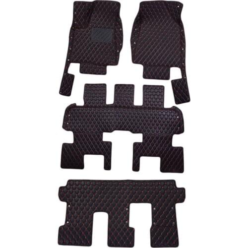 Car Floor Mats PU Auto Interior Floor Protection Mat Black Front Rear Driver Passenger Seat Mat For Special Type Year 2015-2019