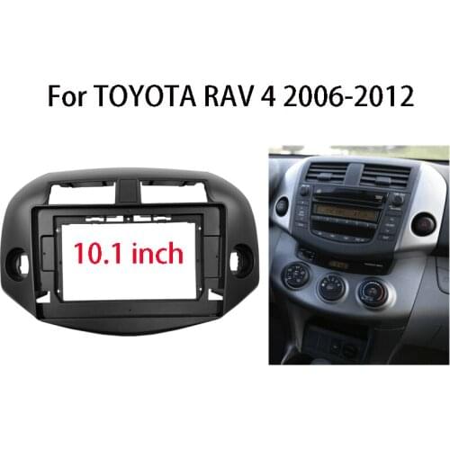 Car Radio Fascia For TOYOTA RAV4 2006-2012 Audio Stereo Head Unit Player Dashboard Panel Mounting 9/10.1 inch Frame Kit