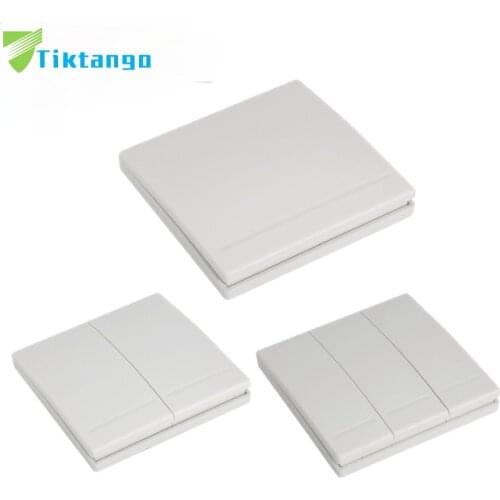 Tiktango 86 Wall Panel Wireless Remote Transmitter 1 2 3 Button RF Switch For Light Lamp Bulb Home Living Room Bedroom Corridor