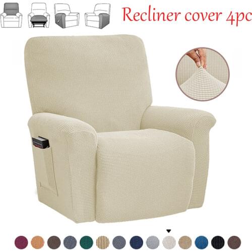 Waterproof Elastic Recliner Chair Cover All-inclusive Massage Sofa Couch Cover For Living Room 28 Colors